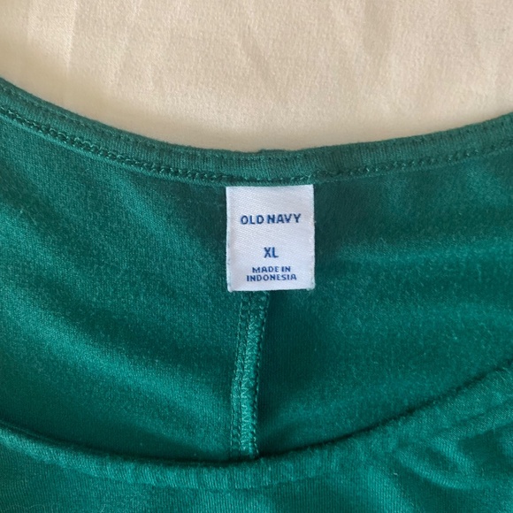 Old Navy Sleeveless Swing Dress Size XL - Flowy Emerald Green Midi Tank - Picture 5 of 8